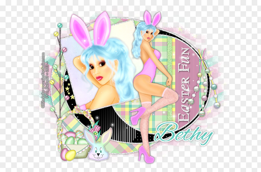 Easter Bunny Pink M PNG