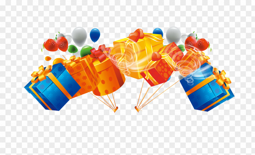 Balloons And Gift Boxes Balloon PNG