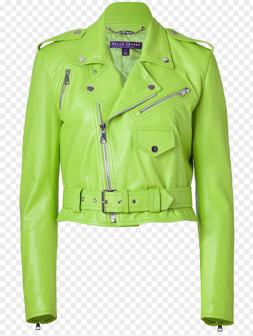 Lime Leather Jacket Clothing PNG