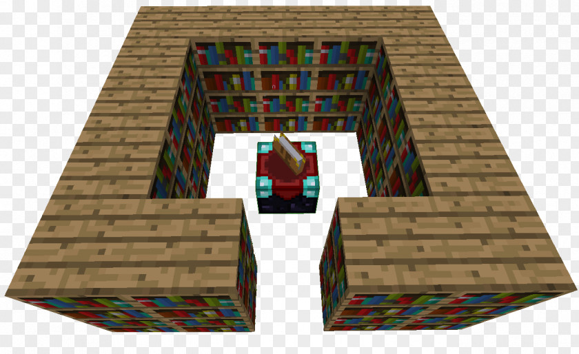 Minecraft Modern Bedroom Design Ideas Enchantment Table Bookcase Room PNG