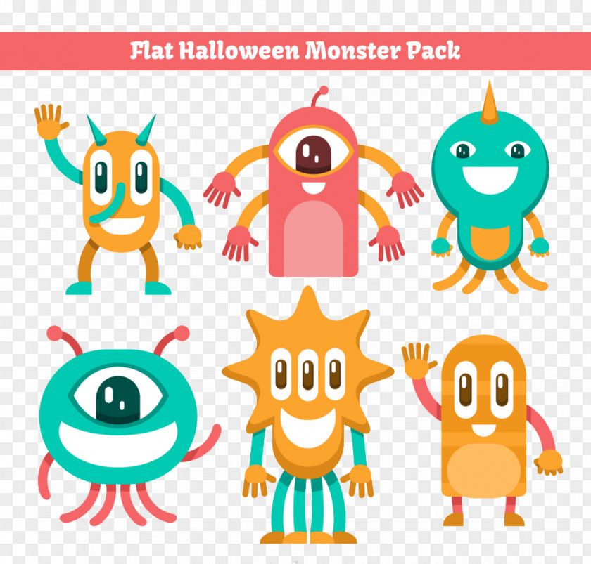 Cartoon Demon Halloween Monsters Euclidean Vector PNG