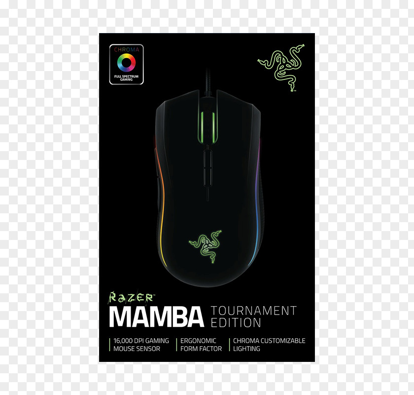 Computer Mouse Razer Inc. Mamba Tournament Edition Video Game Pelihiiri PNG