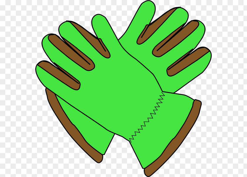 Green Garden Cliparts Glove Clip Art PNG