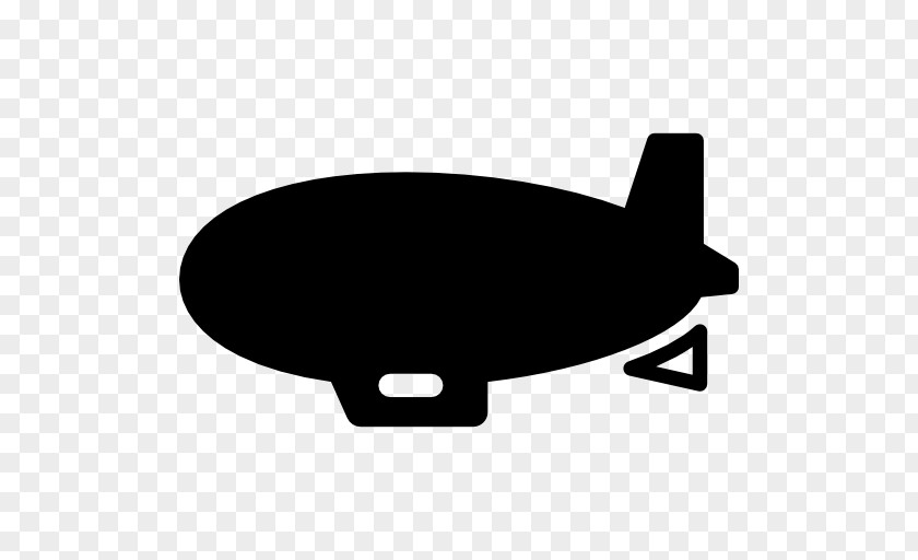 Silhouette Zeppelin Airship PNG