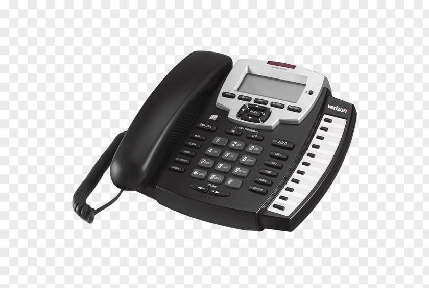 Cortelco 9225 2-Line Phone Telephone Line Caller ID Call Waiting PNG