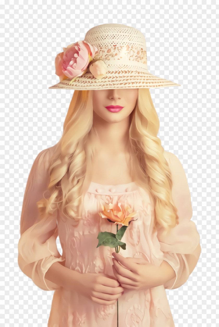 Costume Accessory Hat Clothing Pink Sun Blond PNG