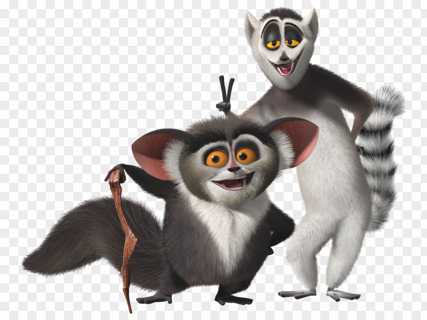 Madagascar Penguins Rico Julien Lemur Film PNG
