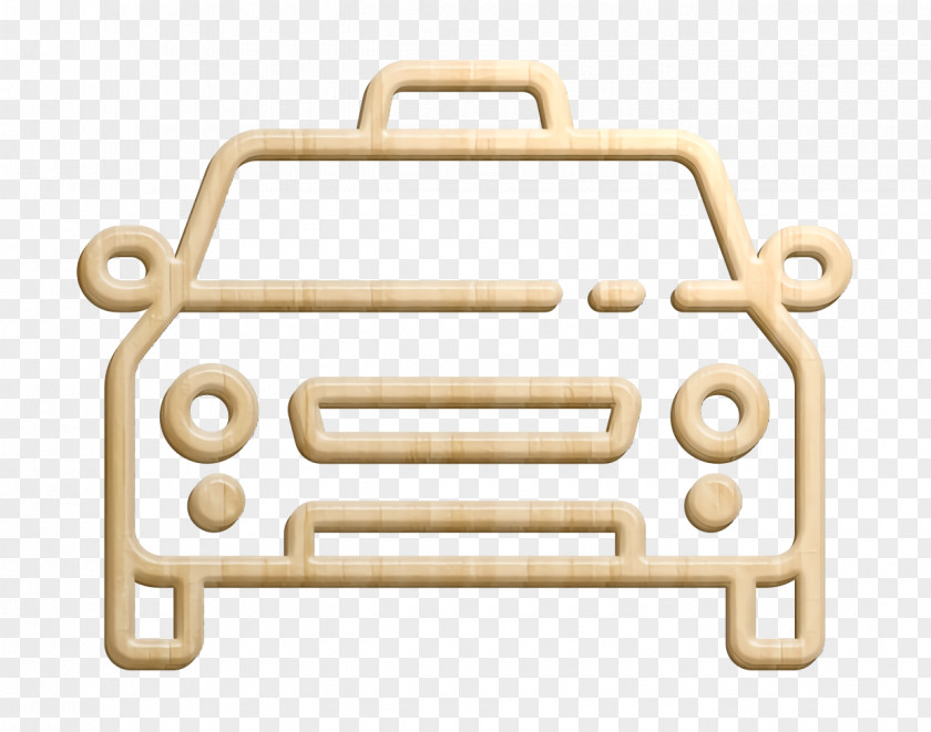 Metal Brass Holiday Travelling Icon Car Taxi PNG