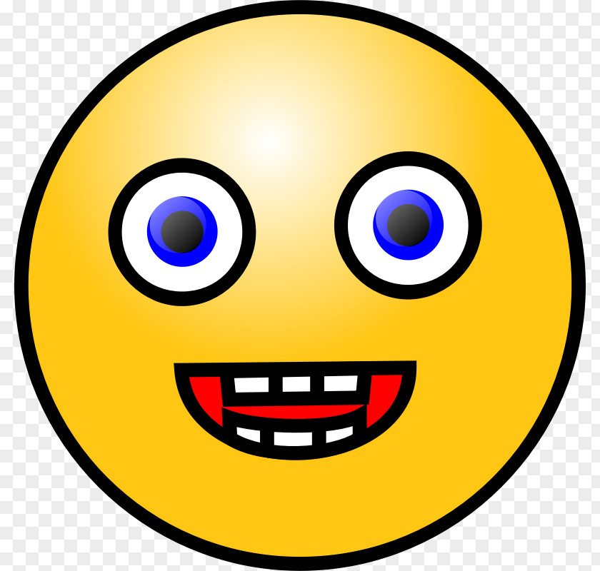 Big Grin Smiley Emoticon Wink Clip Art PNG
