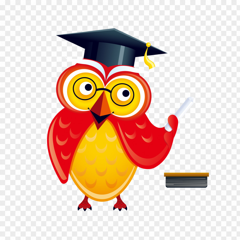 Cartoon Owl Clip Art Information School Teacher Education PNG
