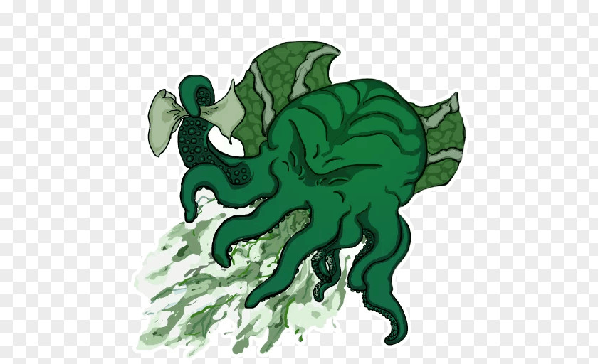 Dragon Cthulhu Sticker Telegram Clip Art PNG