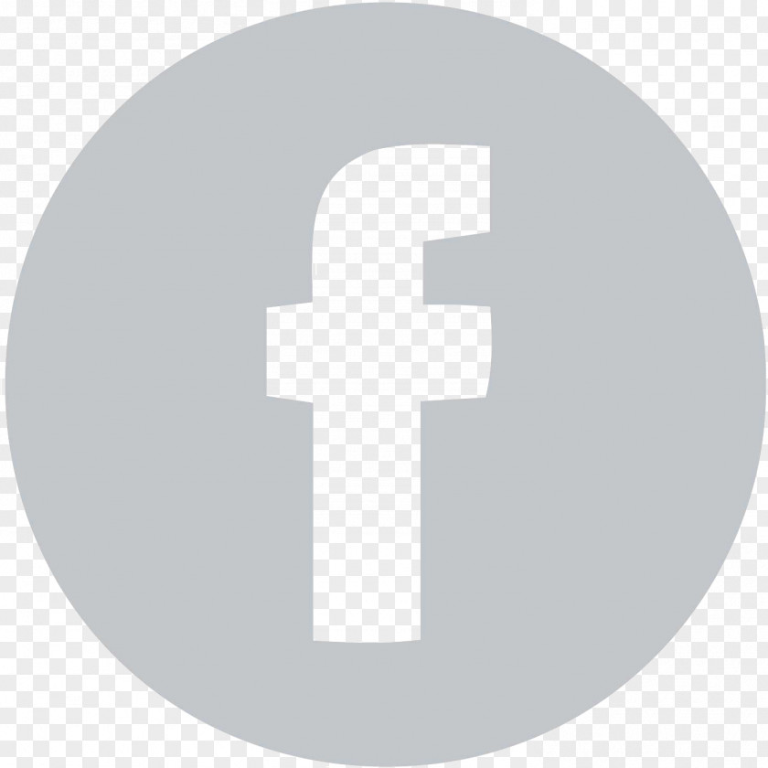 Facebook Logo Symbol Grey PNG