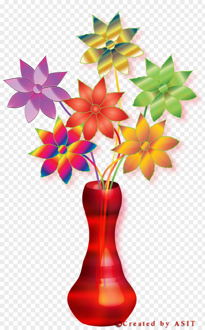 Flowerpot Wheel Flowers Background PNG