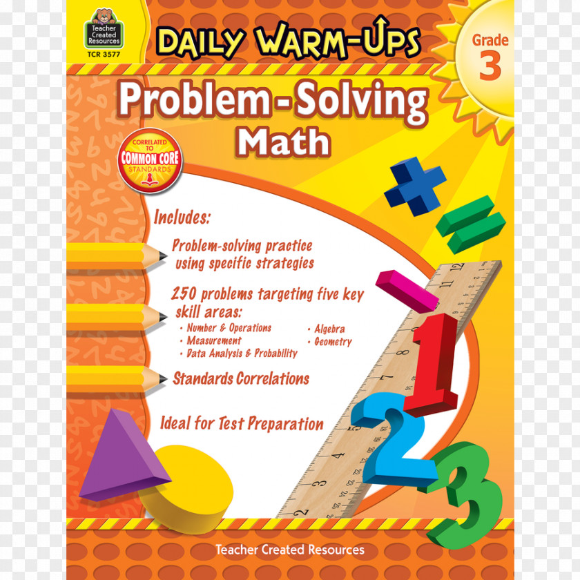 Math Question Daily Warm-Ups: Problem Solving Grade 4 Mathematics Teacher Word PNG