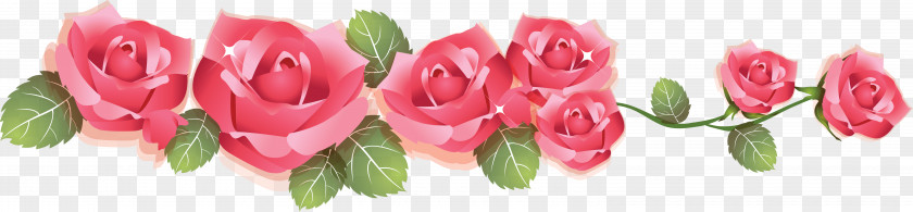 Pink Rose Template Clip Art PNG