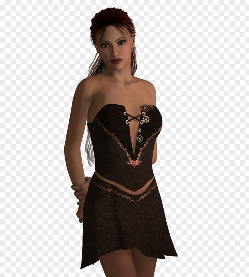 POSER Poser DAS Productions Inc Clothing Skirt Corset PNG