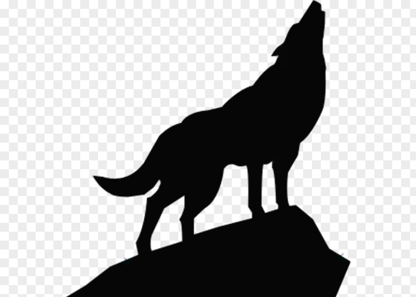 Silhouette Gray Wolf Art Clip PNG