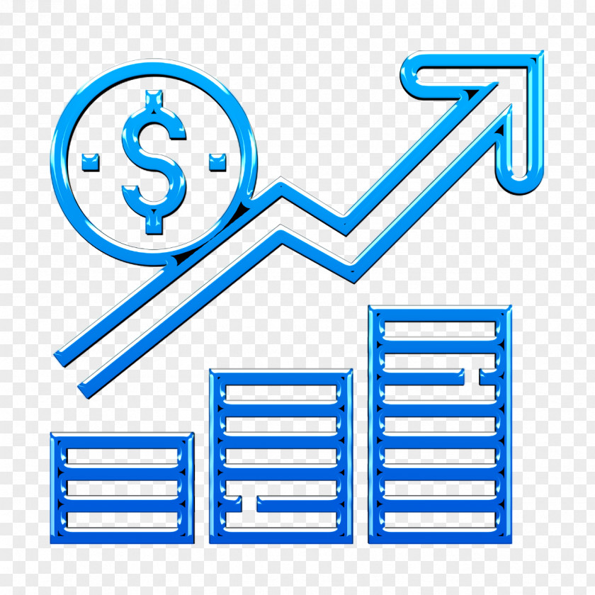 Symbol Electric Blue Income Icon Growth Passive Incomes PNG