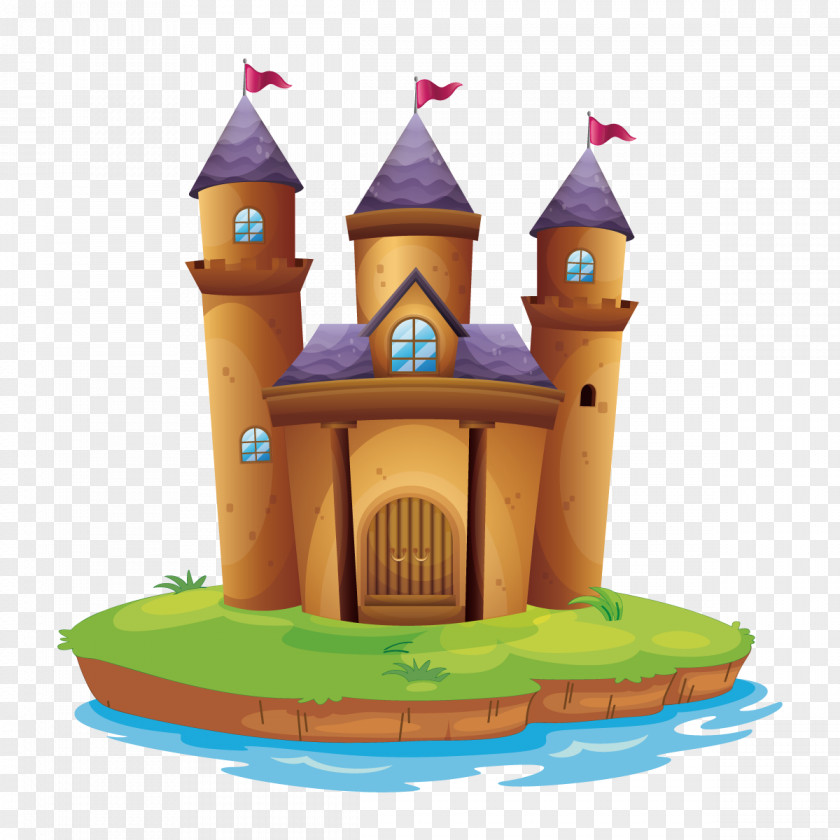 Vector Yellow Castle Royalty-free Clip Art PNG