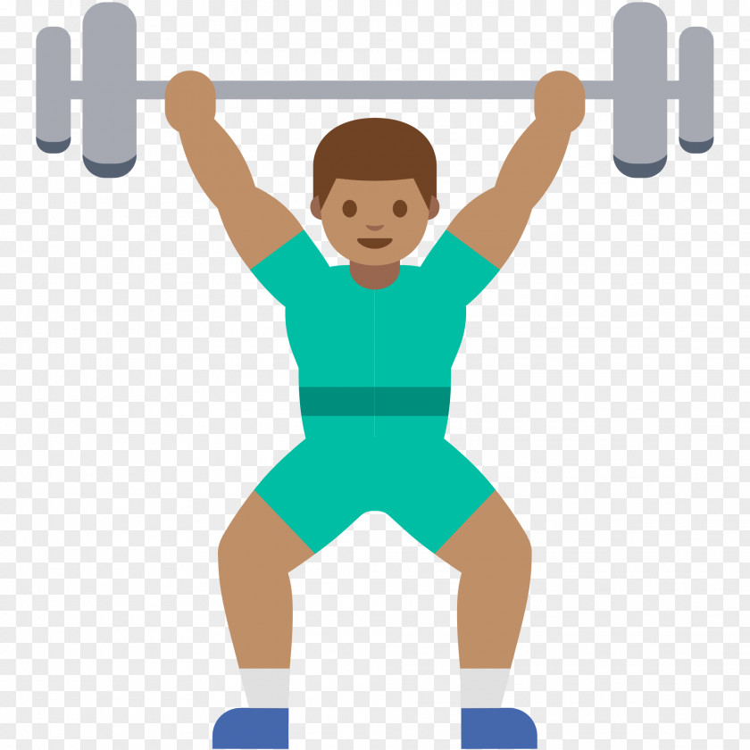 WEIGHT EmojiWorld Olympic Weightlifting Physical Exercise Emoticon PNG