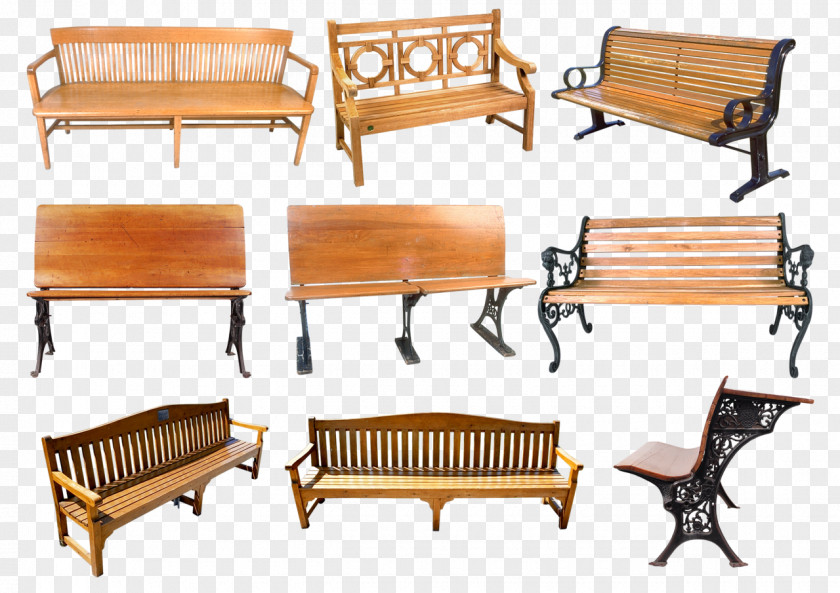 Free Park Bench Buckle Material Stool Designer PNG