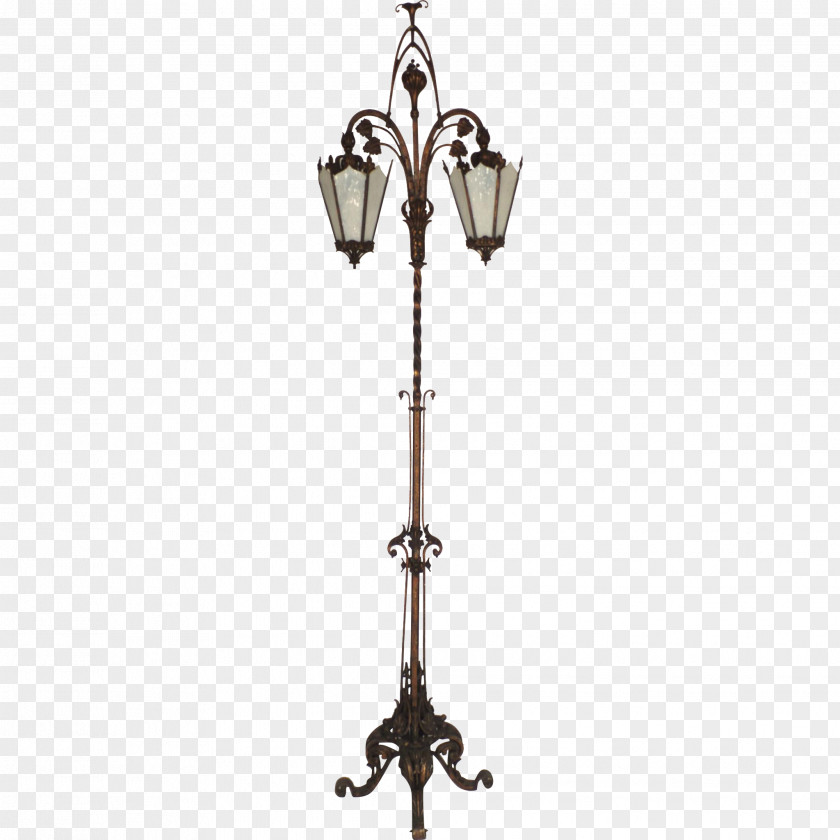 Lamp Art Nouveau Lampe De Bureau Floor Glass PNG