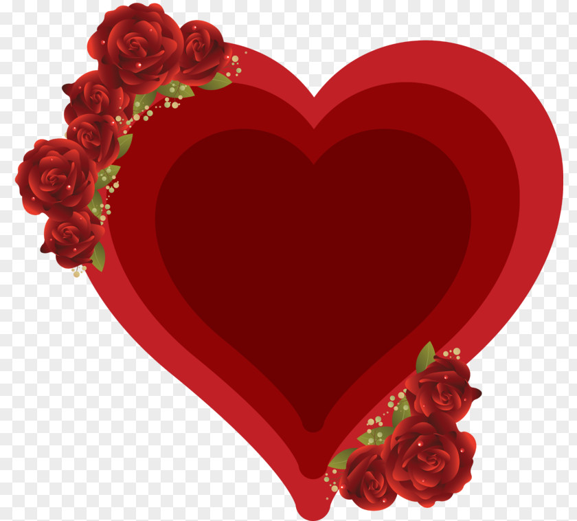 Rose Heart Drawing Clip Art PNG