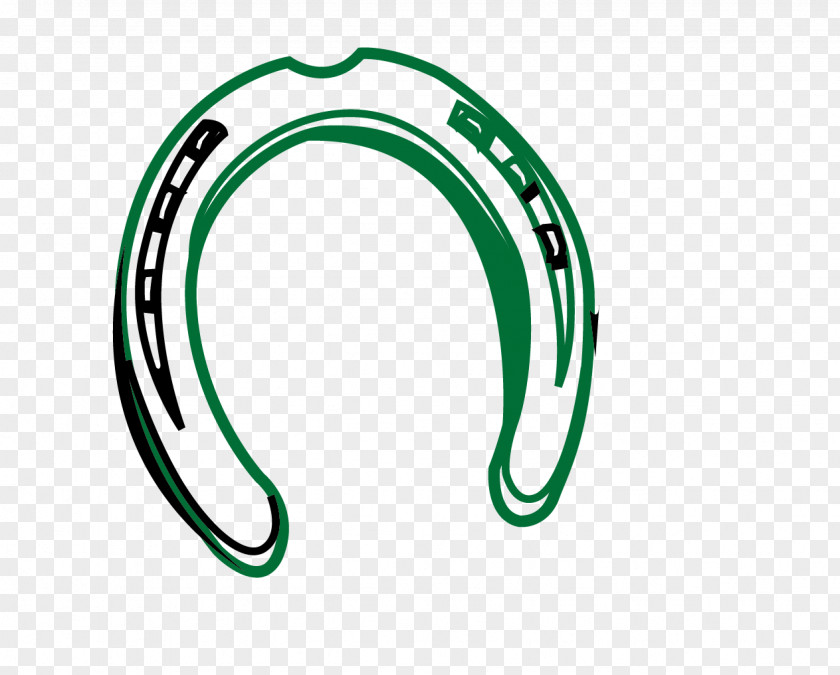 Vector Painted Horseshoe Golden PNG