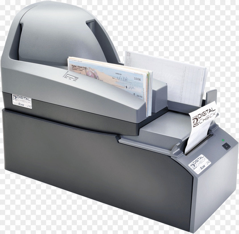Printer Digital Check TellerScan TS240 Inkjet Printing Image Scanner Cheque CheXpress CX30 PNG