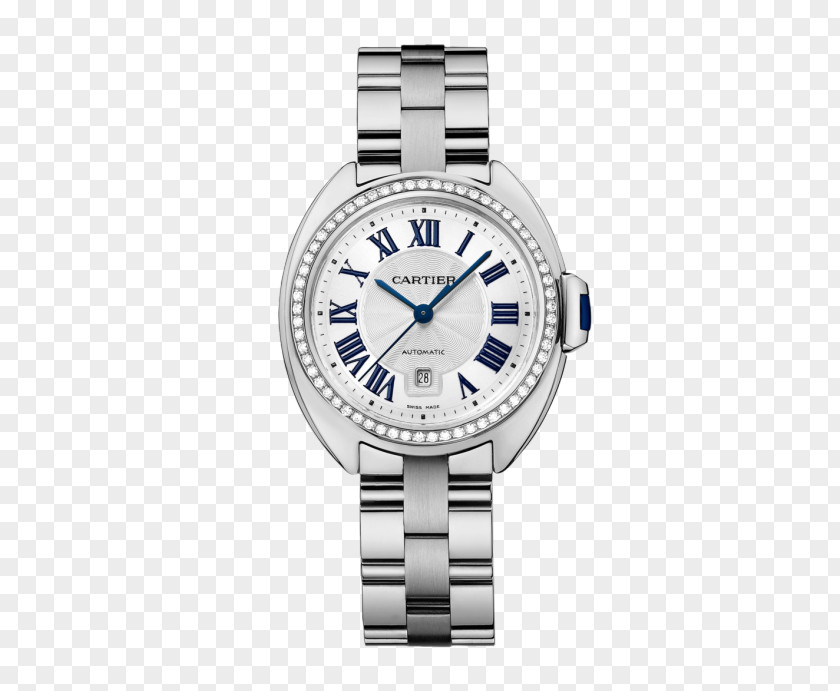 Silver Cartier Watch Mechanical Watches Female Form Tank Jewellery Bracelet PNG