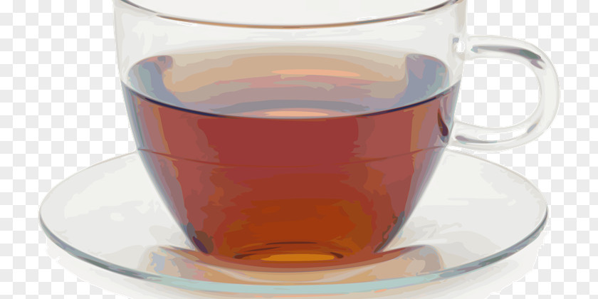 Tea Teacup Saucer Glass PNG