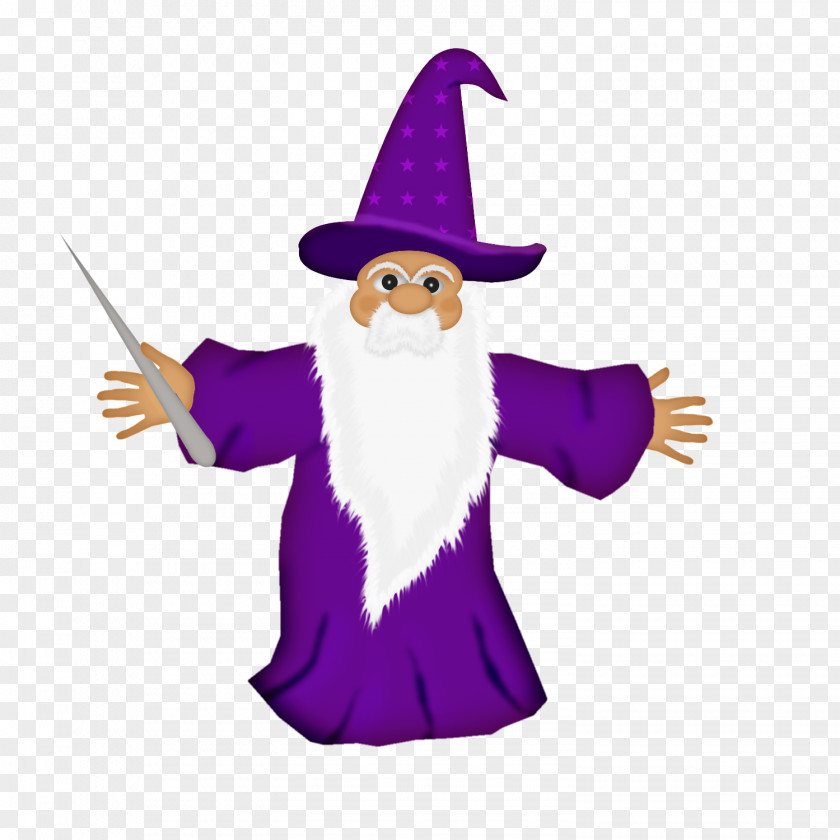 Wizard Christmas Ornament Character Clip Art PNG