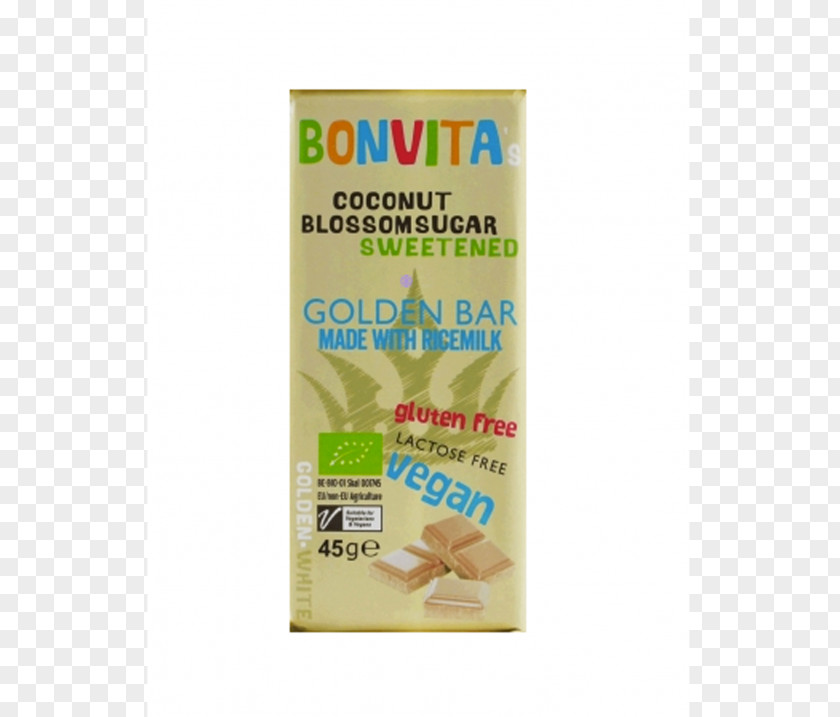 FOULE Rice Milk Coconut Sugar Ingredient De Biomarkt White Chocolate PNG