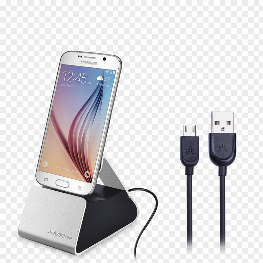 Lightning Battery Charger Docking Station Micro-USB PNG