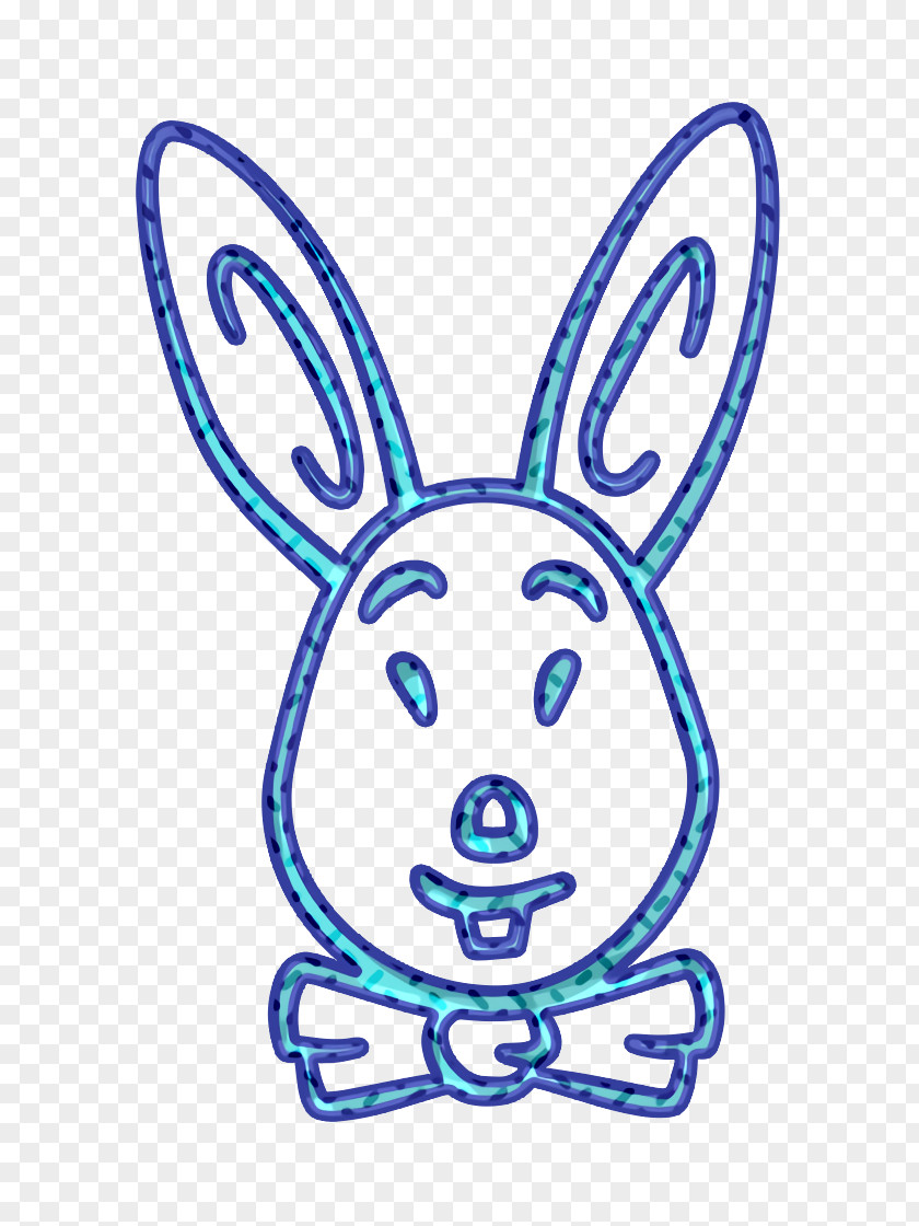 Line Art Animal Figure Icon Carrot Celebration PNG