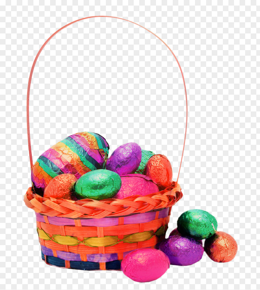 Easter Egg Basket Product PNG