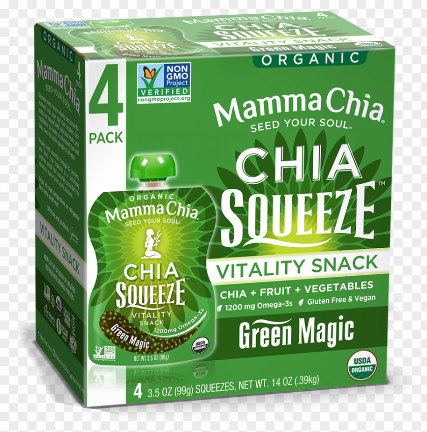 Green Magic Organic Food Chia Seed Mamma LLC Snack PNG