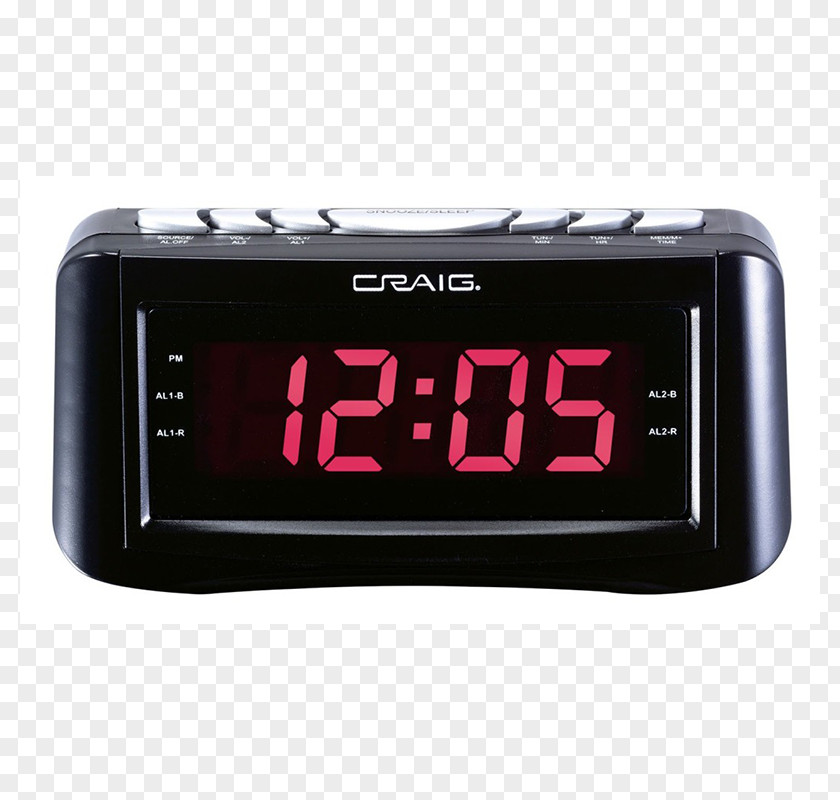 Digital Alarm Clocks Clock Radio PNG