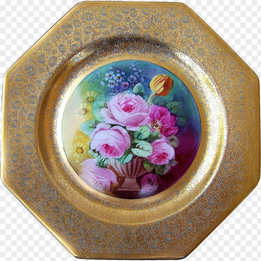 Flower Porcelain Flowerpot Oval PNG