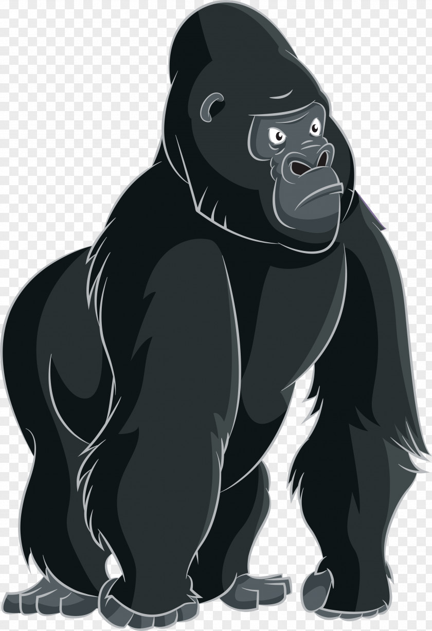 Gorilla Ape Cartoon Clip Art PNG