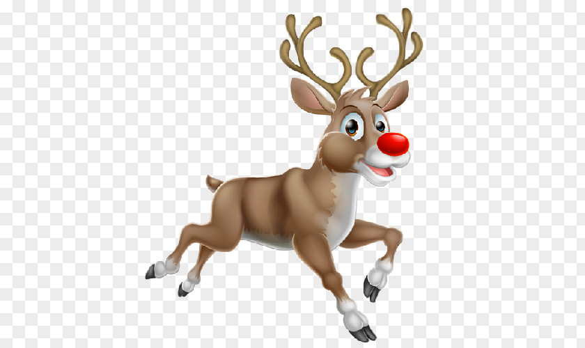 Reindeer Christmas Santa Claus Rudolph PNG