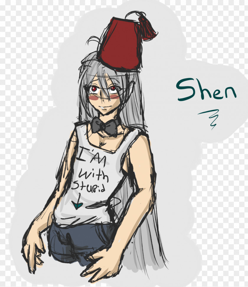 Shen Headgear Cartoon Finger Character PNG