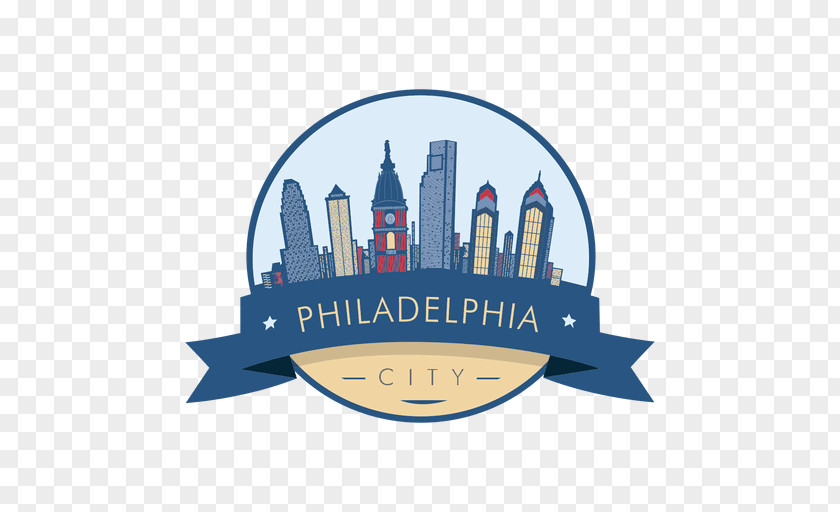 Silhouette Philadelphia Skyline Logo New York City PNG