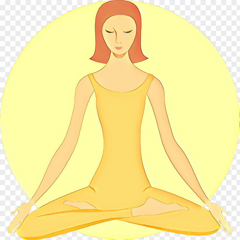 Yoga Physical Fitness Meditation Yellow Sitting PNG