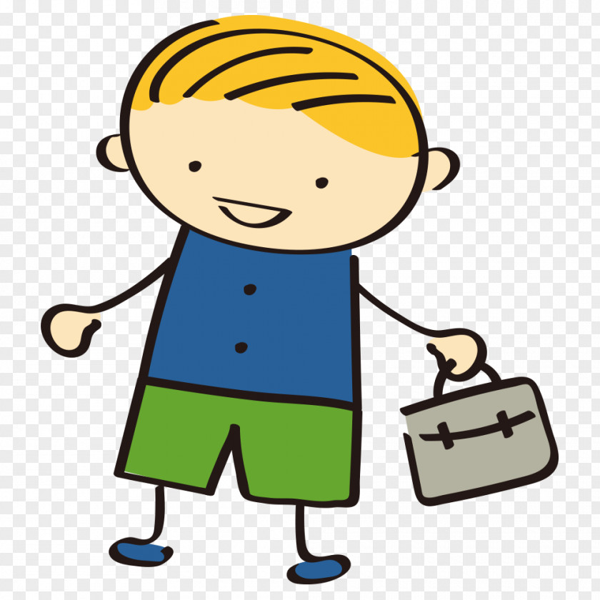 Little Boy Cartoon Image Drawing Vector Graphics PNG