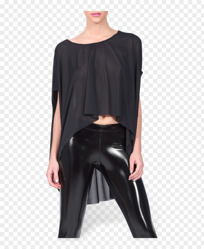 Satin Sleeve Blouse Shoulder Leggings PNG