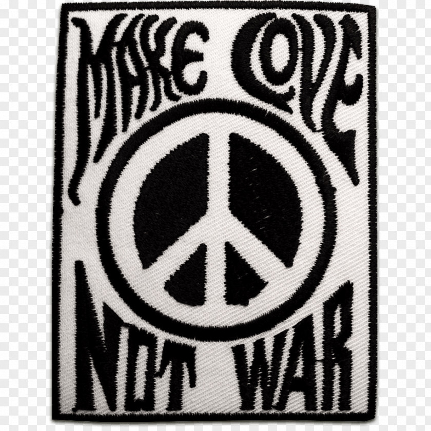 T-shirt Embroidered Patch Iron-on Peace Symbols Make Love, Not War PNG