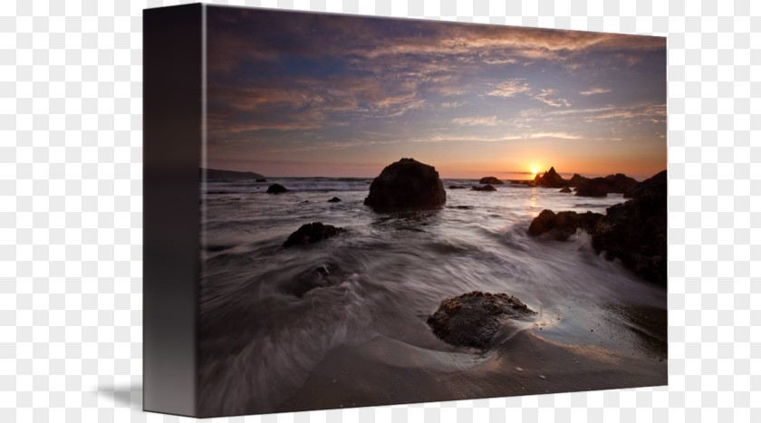 Beach At Sunset Stock Photography Picture Frames Sunrise PNG
