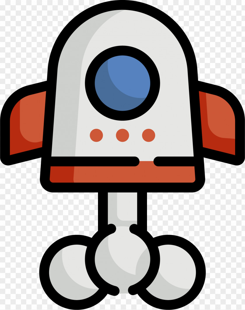 Flat And Lovely Rocket Clip Art PNG