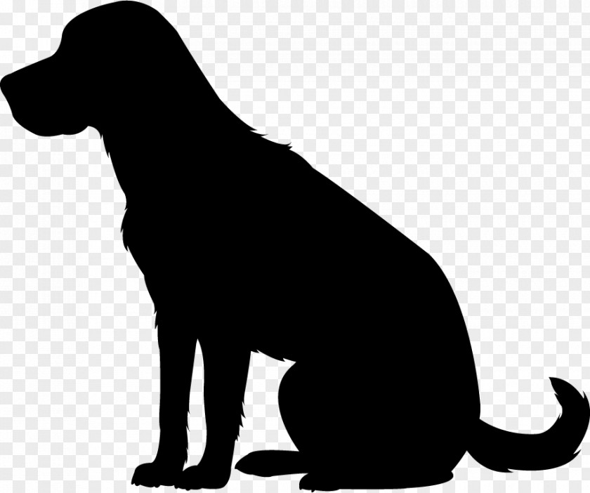 Puppy Labrador Retriever Dog Breed Silhouette Clip Art PNG